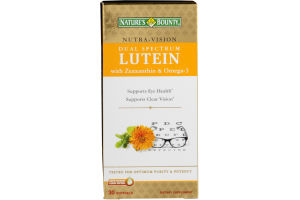Nature's Bounty Nutra-Vision Dual Spectrum Lutein Dietary Supplement Softgels - 30 CT