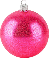 Прикраса ялин MBM My Home Куля однокольорова 85мм