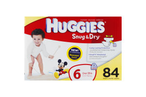 Huggies Snug & Dry Size 6 Diapers - 84 CT