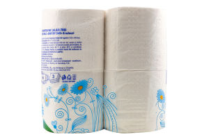 Папір туалетний білий 3-х шаровий Day by Day 8шт