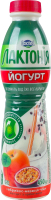 Йогурт 1.5% з пребіотиком лактулози з наповнювачем Абрикос-маракуя-чіа Лактонія п/пл 450г