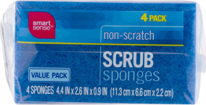 Smart Sense Non-Scratch Scrub Sponges - 4 PK