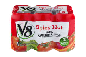 V8 Spicy Hot 100% Vegetable Juice - 6 PK