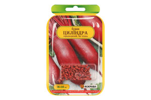 Насіння Буряк столовий Циліндра дражоване 4г Седос/Яскрава