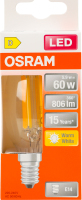 Лампа філаментна ЛЕД 5,9W E14 2700К B60 Osram