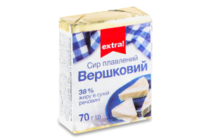 Сир плавлений Extra! Вершковий 38%