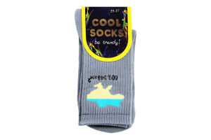 Носки муж Cool Socks Карта Украины серый р.25-27