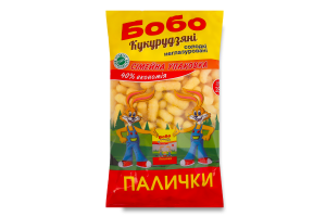 Палички кукурудзяні солодкі неглазуровані Бобо м/у 280г