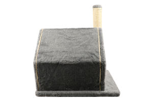 Дряпка-будинок д/котів Фані сіра сизаль 50*40*40см Lucky Pet