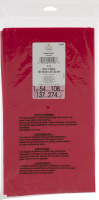 Smart Living Holiday Plastic Table Cover Classic Red