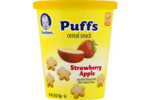 Gerber Puffs Cereal Snack Strawberry Apple