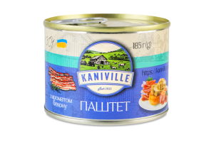 Паштет мясной с ароматом бекона Kaniville ж/б 185г