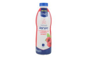 Йогурт 1% питьевой с наполнителем Клубника-малина METRO Chef п/бут 750г