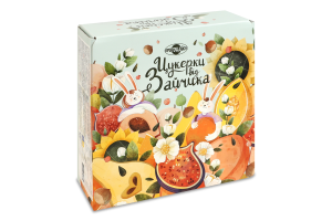 Набір цукерок глазурованих кондитерською глазур'ю Цукерки від Зайчика Пригощайся к/у 500г