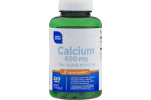 Smart Sense Calcium 600 mg Tablets - 250 CT