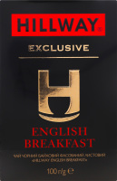 Чай чорний байховий листовий English Breakfast Exclusive Hillway в/с к/у 100г