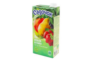 Сік з м'якоттю стерилізований Мультивітамін Садочок т/п 0.95л