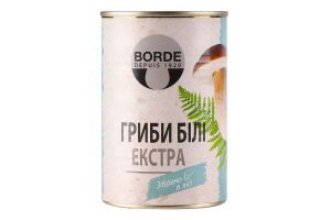 Гриби Borde Білі екстра консервовані