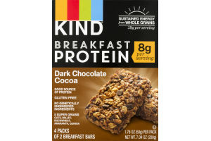 KIND Breakfast Protein Bars Dark Chocolate Cocoa - 4 CT