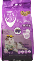 Наполнитель кошачий белый Lavender perfumed Super Premium VanCat 5кг