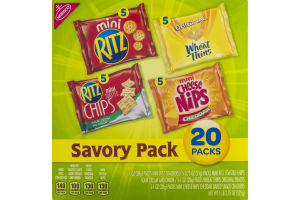 Nabisco Savory Pack - 20 CT