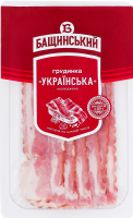 Грудинка нарезанная слайсами Украинская Бащинський в/к охл в/с лоток 0.095кг