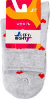 Носки женские Left&Right №110 46 39-41 светло-серый меланж