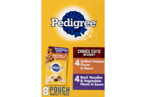 Pedigree Choice Cuts In Gravy Variety Pack - 8 PK