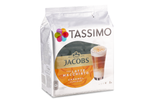 Набор для приготовления горячего кофейного напитка Сaramel Latte Macchiato Tassimo Jacobs м/у 268г