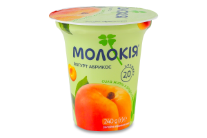 Йогурт 2% Абрикос Молокія ст 240г
