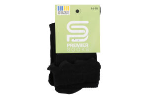 Шкарпетки Premier socks вис рубчик рюш чорн р16-18