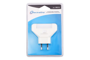 Ночник Electraline LED с кнопкой белый