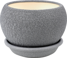 Горщик д/квітів Куля шовк 0,4л металік 8,5см Оріана