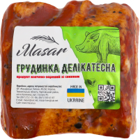 Грудинка из свинины Деликатесная Masar в/к в/с кг