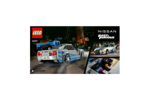 Конструктор для дітей від 9років №76917 2 Fast 2 Furos Nissan Skyline GT-R (R34) Speed Champions Lego 1шт