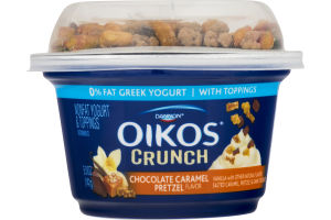 Dannon Oikos Nonfat Yogurt Crunch Chocolate Caramel Pretzel