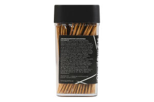 Зубочистки бамбуковые карбонизированные Black&White Добра господарочка 150шт