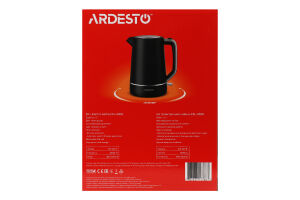 Електрочайник Otter 1,7л чорний матовий пластик Ardesto