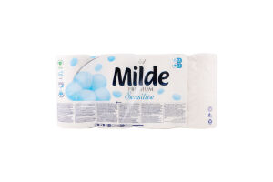 Папір туалетний 3-х шаровий Sensitive Premium Milde 8шт