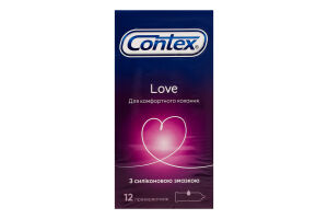 Презервативы латексные с силиконовой смазкой Love Contex 12шт