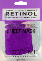 Маска для лица тканевая против признаков старения Ретинол Biovene 20мл