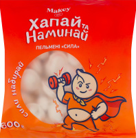Пельмени замороженные Сила Хапай и наминай Makey м/у 600г