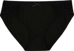 Труси-сліпи жіночі чорні з мереживом р.S-XXL Kosta