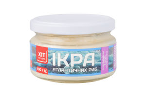 Икра атлантических рыб в белом соусе с кальмаром Хіт продукт с/б 160г