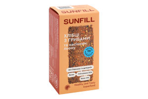 Хлібці з грибами SunFill к/у 100г