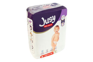 Трусики-подгузники для детей от 15кг 6 Extra large Jusy 18шт