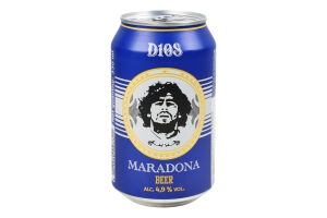 Пиво Maradona Lager світле з/б