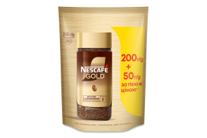 Кава розчинна сублімована Gold Nescafe д/п 250г
