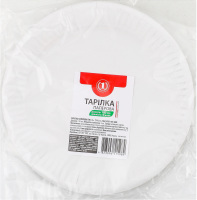 Тарелка бумажная d185мм ТМ "1" 6шт