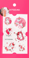 Тату Tattooshka Рожевий єдиноріг тимчасові